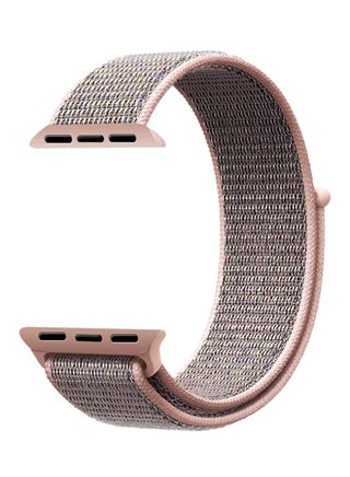 Replacement Band For Apple Watch Series 3/2/1 38mm Pink/Grey - v1530194472/N15451744A_1