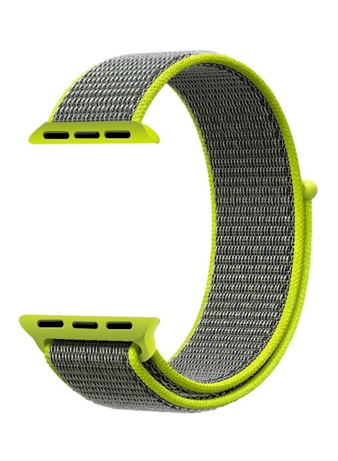 Generic - Replacement Band For Apple Watch Series 3/2/1 42mm Green/Grey - Image 1