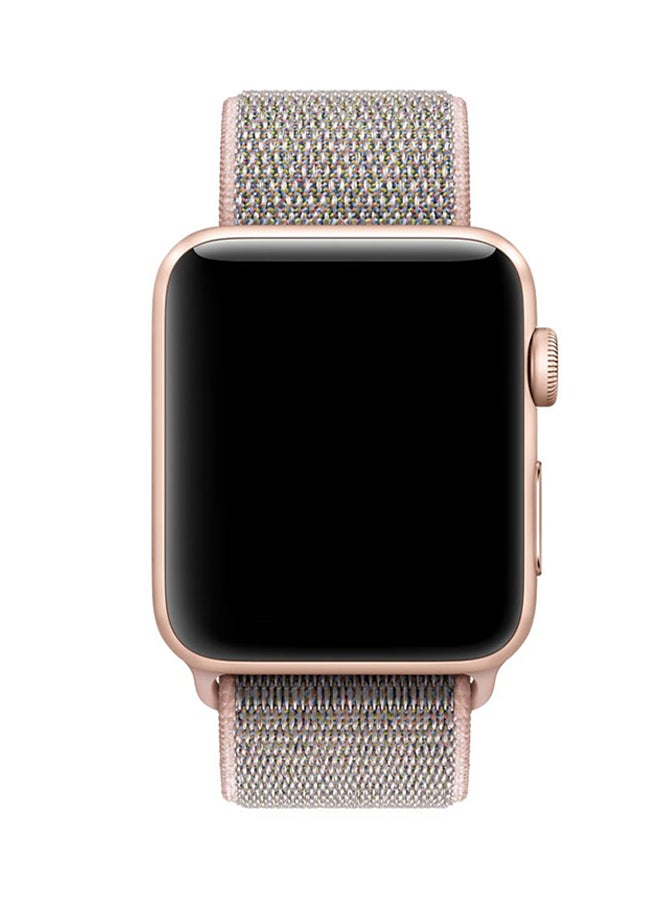 Generic - Replacement Band For Apple Watch Series 3/2 Grey/Pink - Image 1