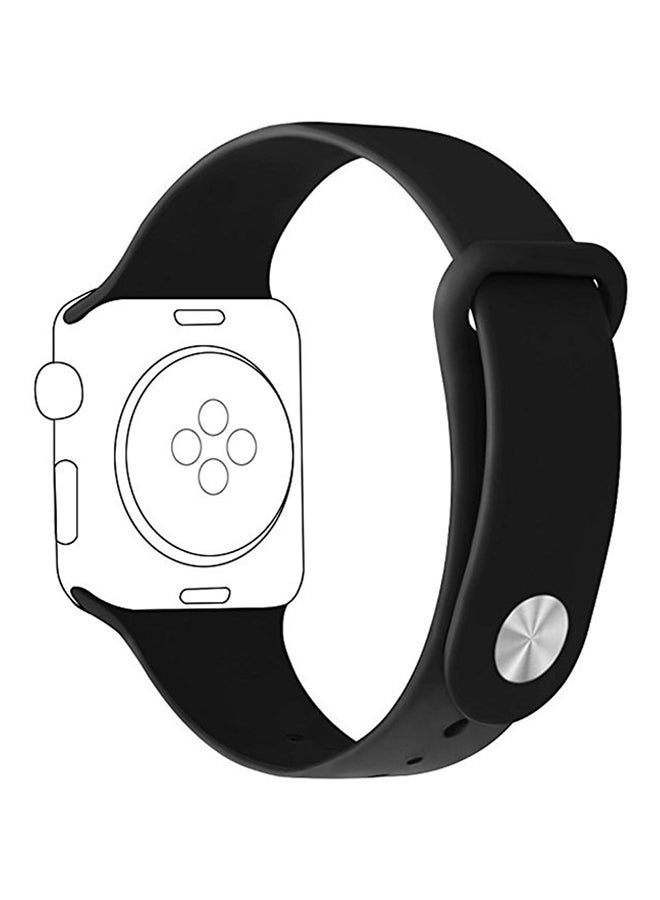 Replacement Band For Apple Watch Series 1/2/3 42mm Black - Image 2