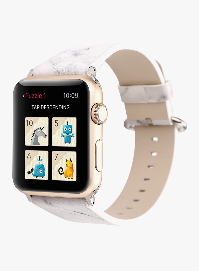 Generic - Replacement Band For Apple Watch Series 1/2/3 42mm White - Image 1