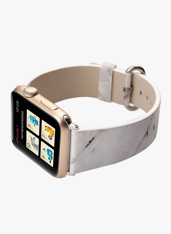 Generic - Replacement Band For Apple Watch Series 1/2/3 42mm White - Image 1