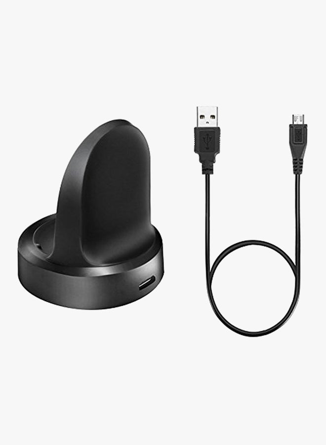 Generic - Qi Wireless Charging Dock For Samsung Gear S2 R720/Motorola Moto360 2nd Gen Black - Image 1