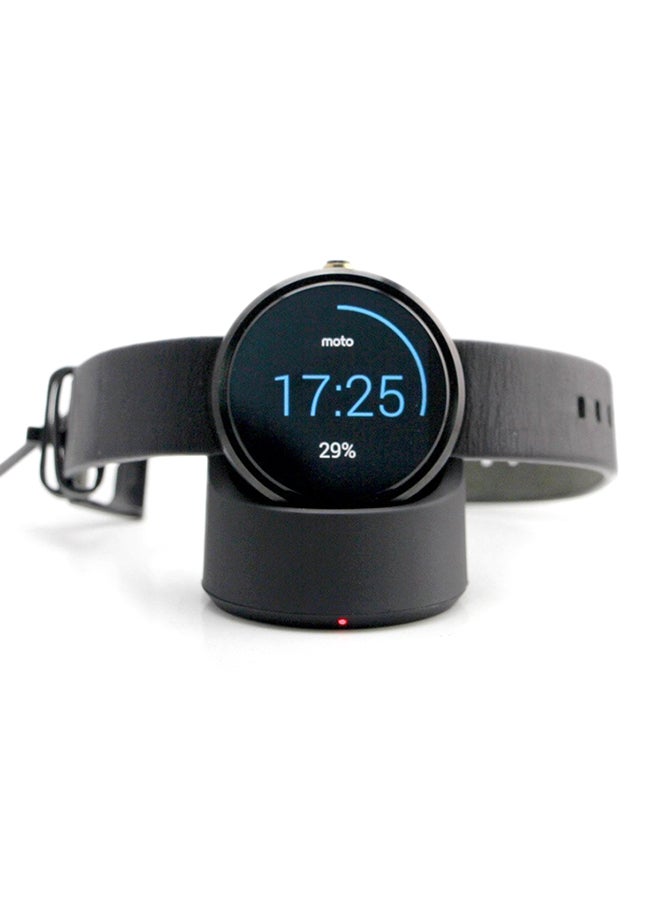Charging Dock For Motorola Moto 360 Black - Image 3