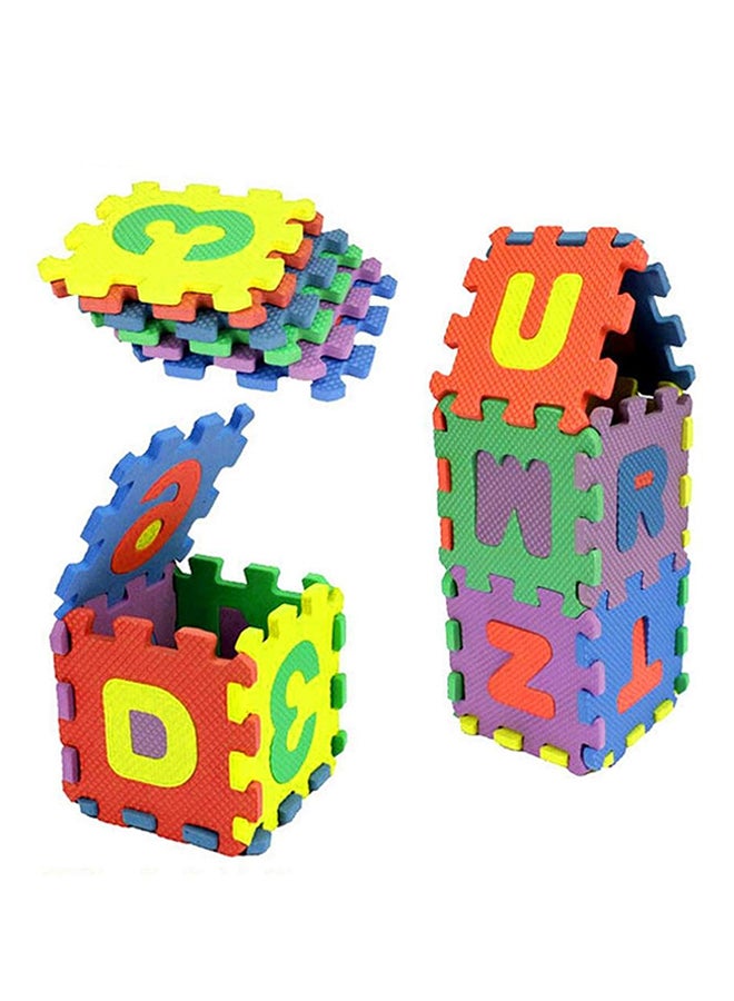 أو إي إم سجادة بناء أحجية الحروف الأبجدية والأرقام تتكون من 36 قطعة - Image 1