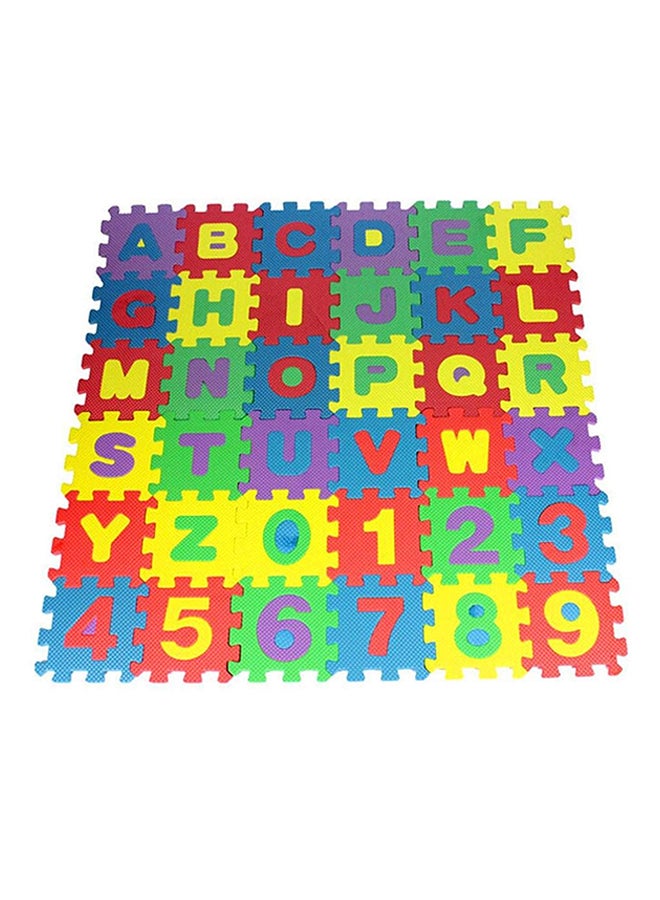 أو إي إم سجادة بناء أحجية الحروف الأبجدية والأرقام تتكون من 36 قطعة - Image 2