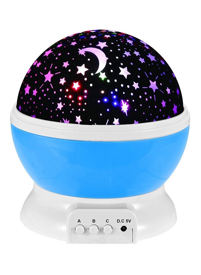 Generic Topluss Rotating Night Lamp Blue/White/Black 5.12x5.12x5.71inch 