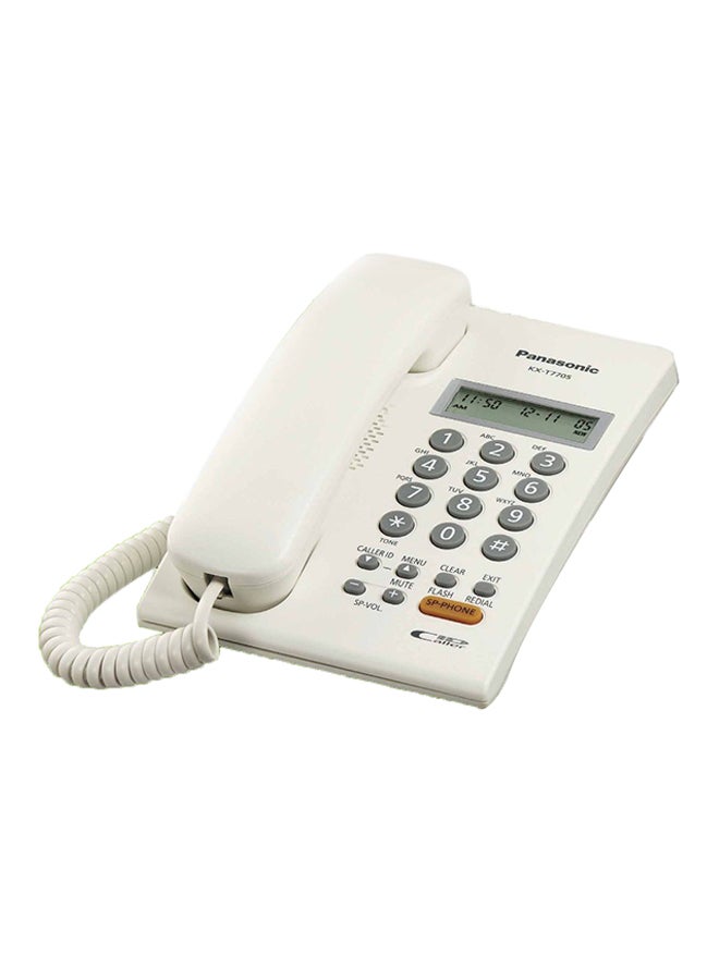 Panasonic KX-T7705X Corded Double Line Telephone White