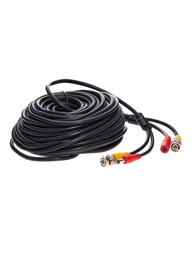 UK PLUS Coaxial With BNC Connector Cable For Surveillance Cameras Black - Image 1