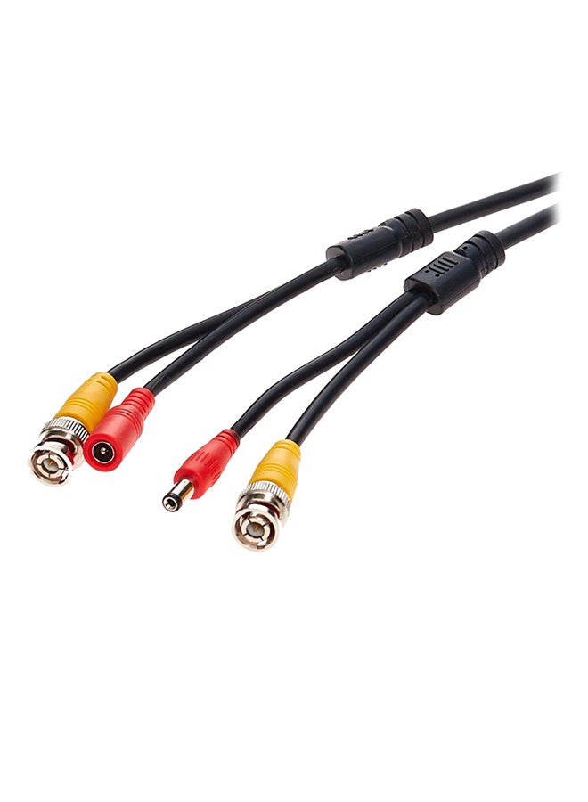 UK PLUS Coaxial With BNC Connector Cable For Surveillance Cameras Black - Image 2