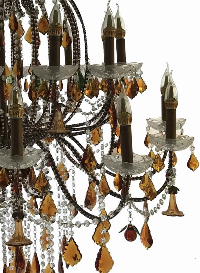 AL MASAH CRYSTAL - Crystal Chandelier Brown/Clear - Image 1