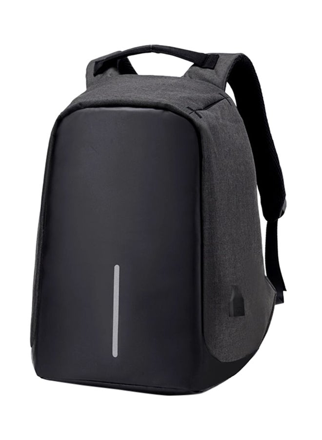 Anti Theft Laptop Backpack With USB Charger Port Black - Image 1
