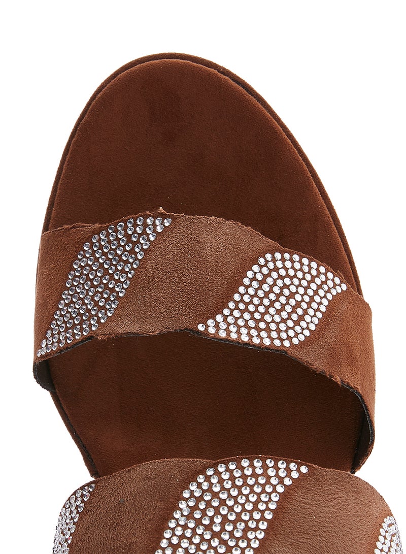 Josef Seibel - Formal Wedge Sandals Brown - Image 1