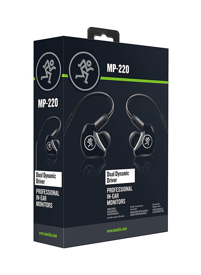 Mackie - MP Series In-Ear Monitor Earphones Black - Image 1