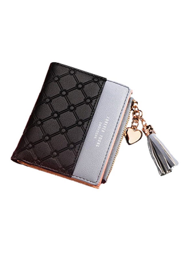 Forever young Zip Closure Bi Fold Small Wallet Black  - Image 1