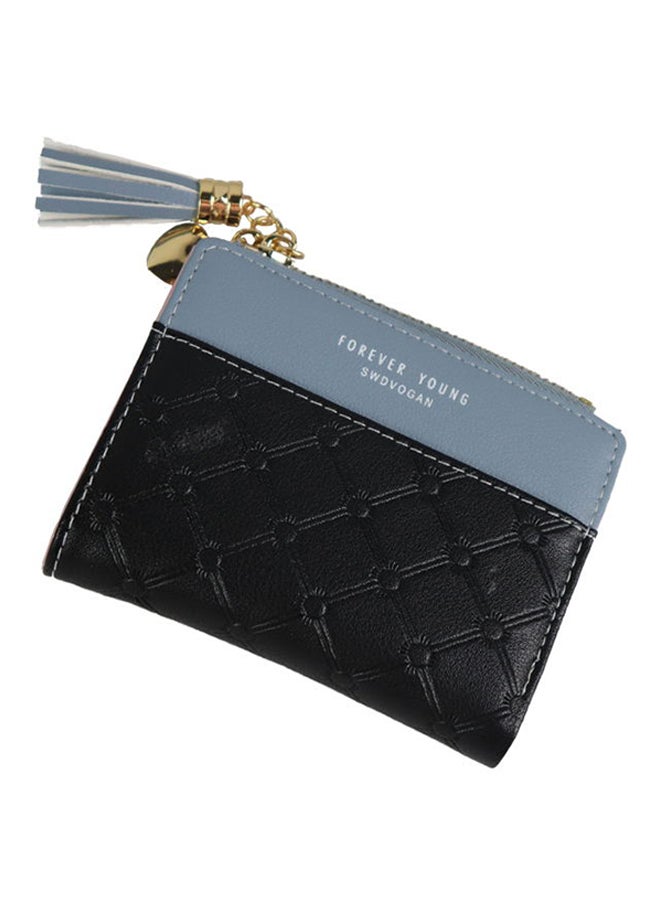 Forever young Zip Closure Bi Fold Small Wallet Black  - Image 2