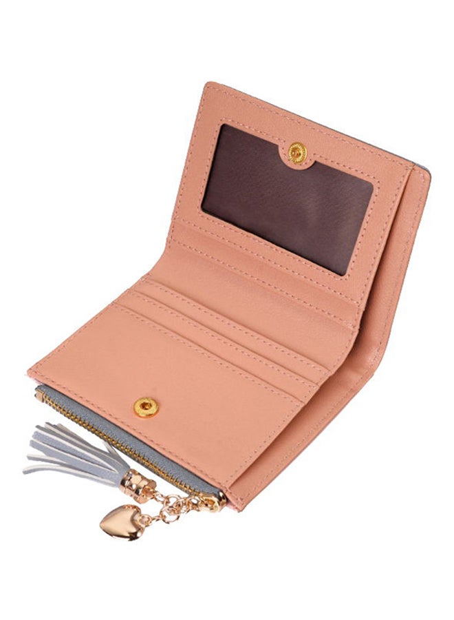 Forever young - Zip Closure Bi Fold Small Wallet Pink - Image 1