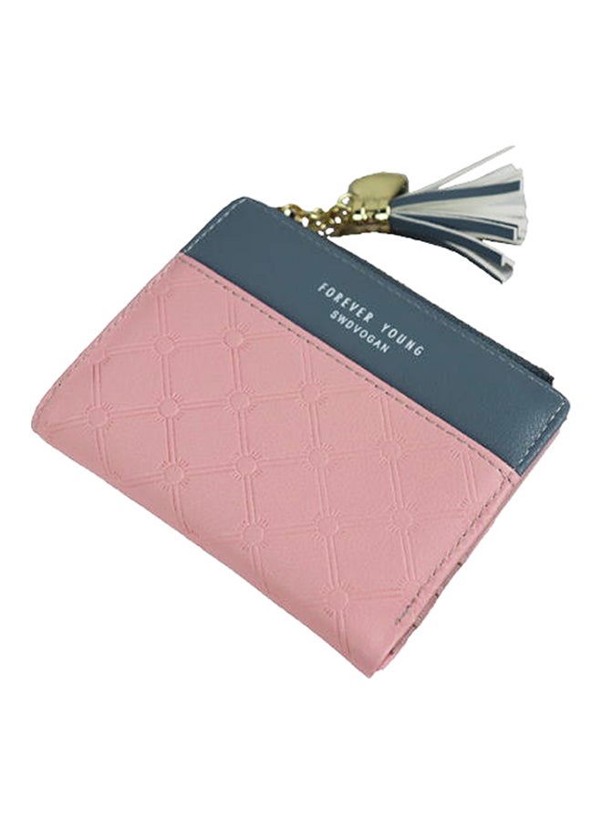 Forever young - Zip Closure Bi Fold Small Wallet Pink - Image 1