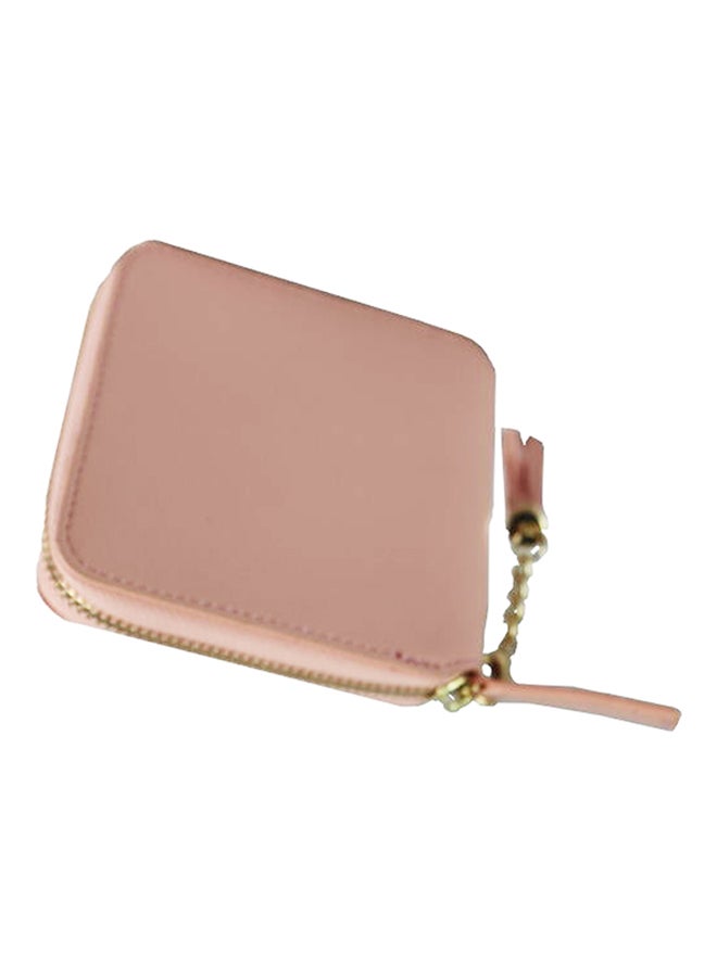Simple Square Card And Coin Wallet Beige - Image 3