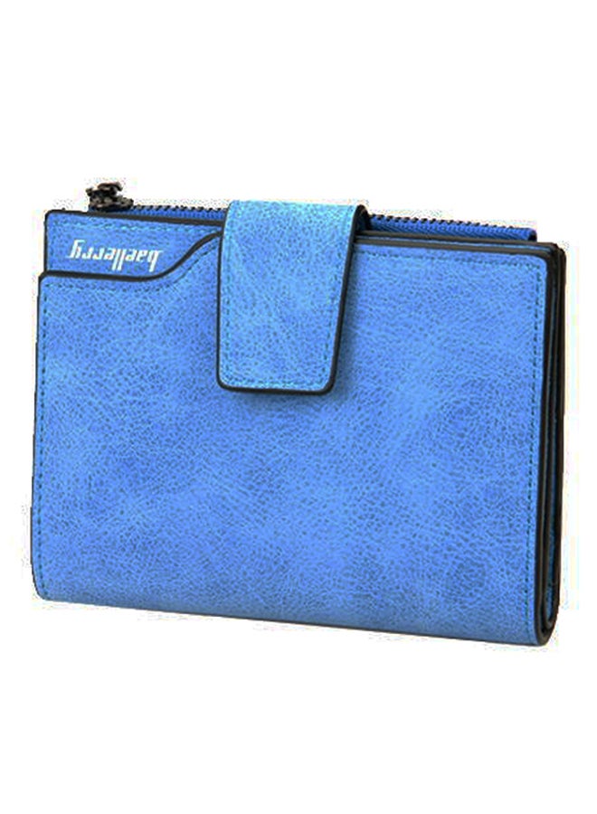 baellerry Small Trifold Card Holder Wallet Blue  - Image 1