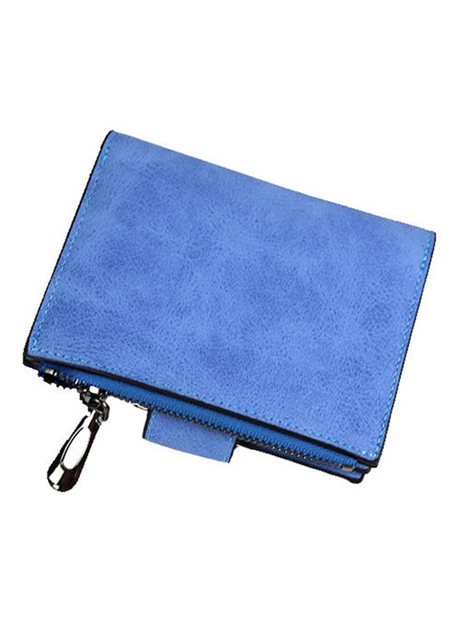 baellerry Small Trifold Card Holder Wallet Blue  - Image 3