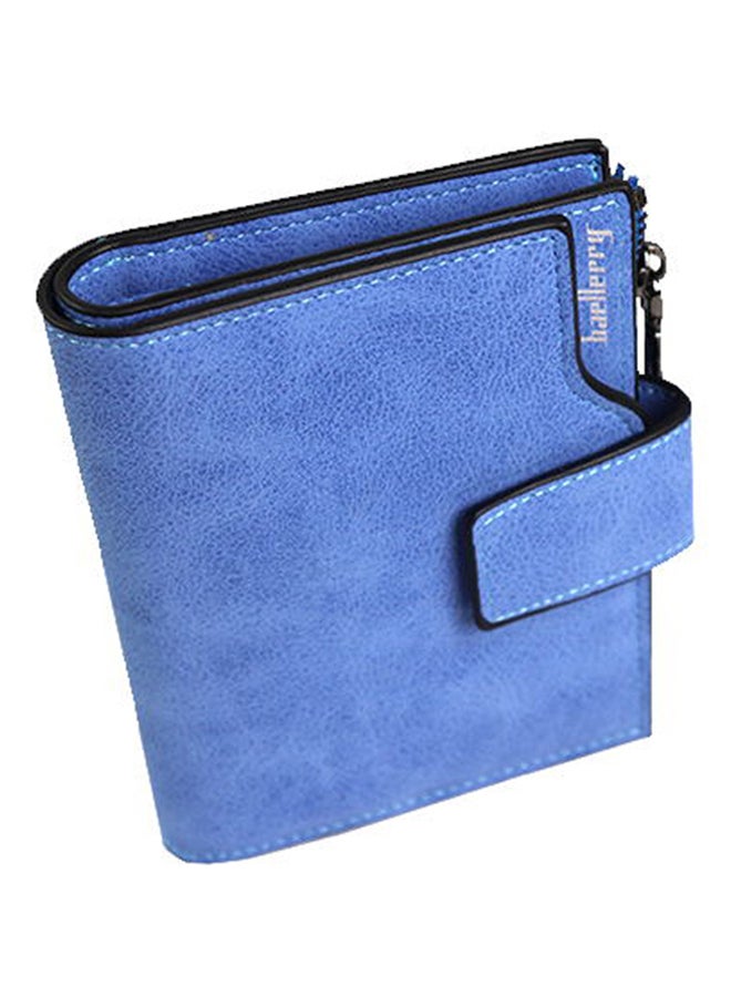 baellerry Small Trifold Card Holder Wallet Blue  - Image 4