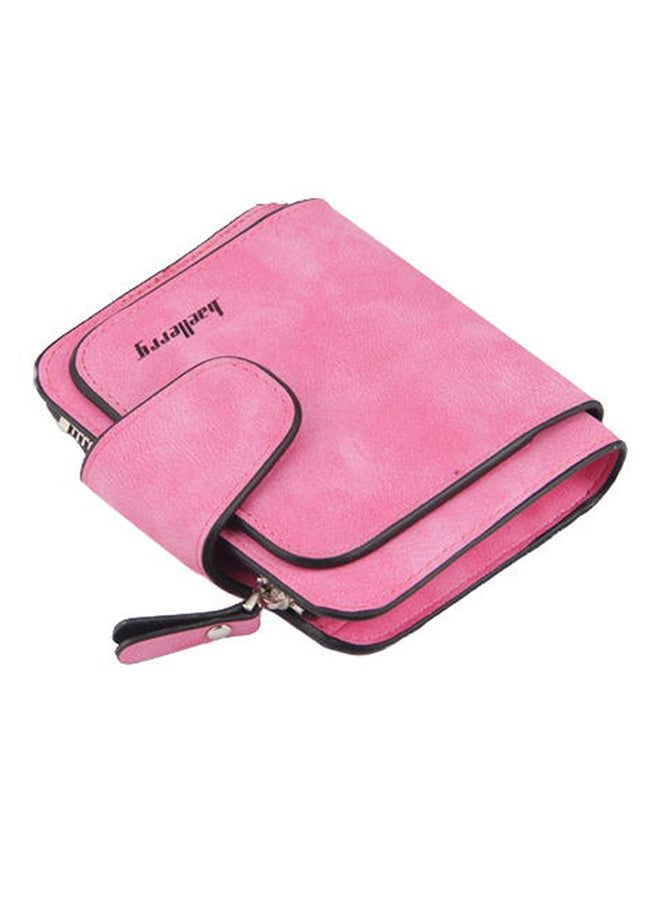 baellerry Zipper Closure Coin And Card Wallet Pink  - Image 1