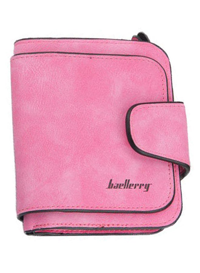 baellerry Zipper Closure Coin And Card Wallet Pink  - Image 4