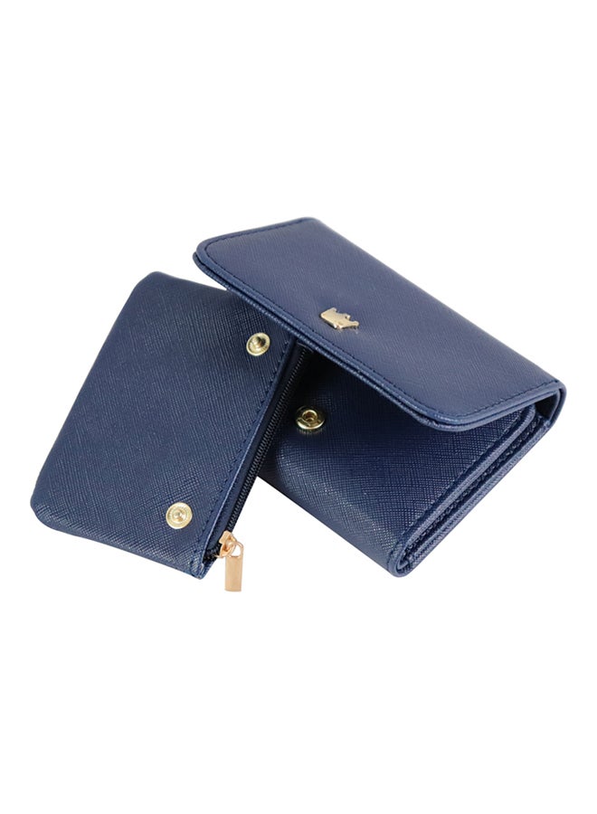 Mini Crown Small Wallet Blue  - Image 3