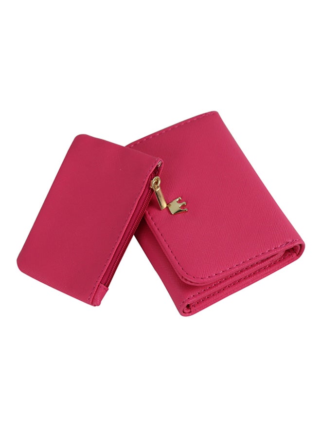 Mini Crown Small Wallet With Pouch Pink - Image 2