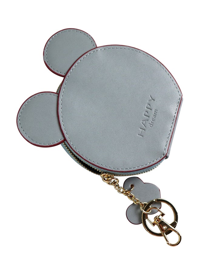 هابي دريم محفظة من الجلد بسحاب مزينة برسومات كرتونية رمادي - Image 2