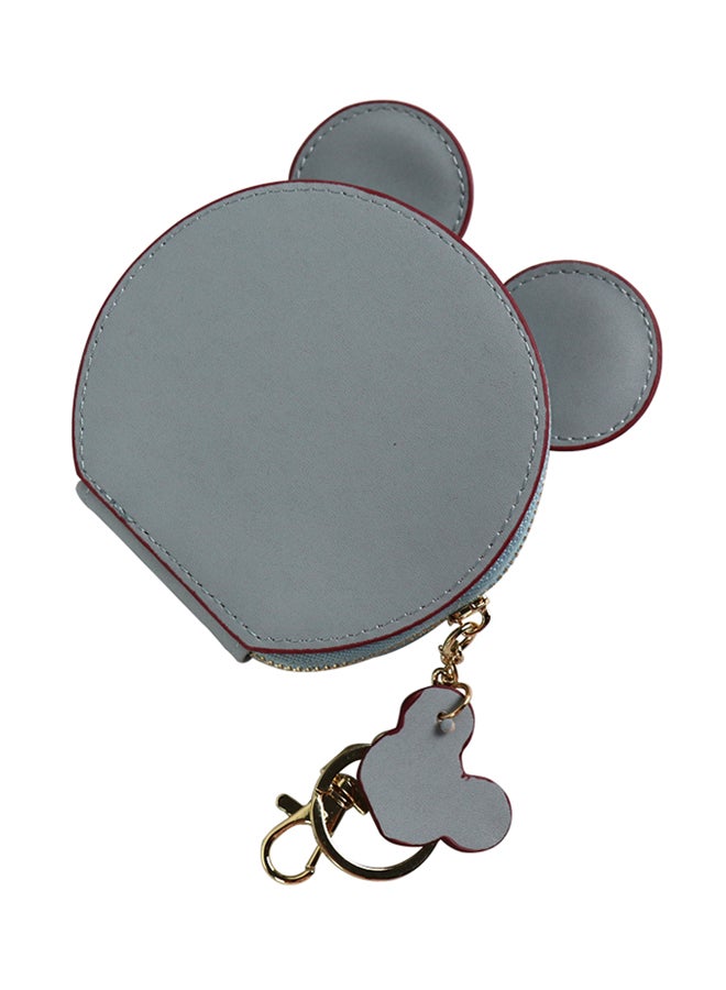 هابي دريم محفظة من الجلد بسحاب مزينة برسومات كرتونية رمادي - Image 3