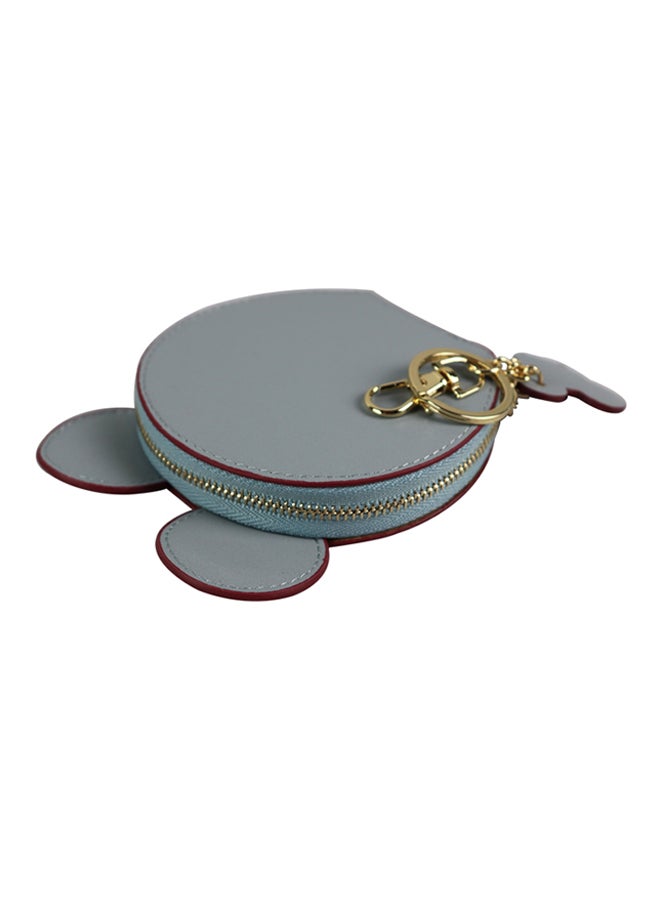 هابي دريم محفظة من الجلد بسحاب مزينة برسومات كرتونية رمادي - Image 4