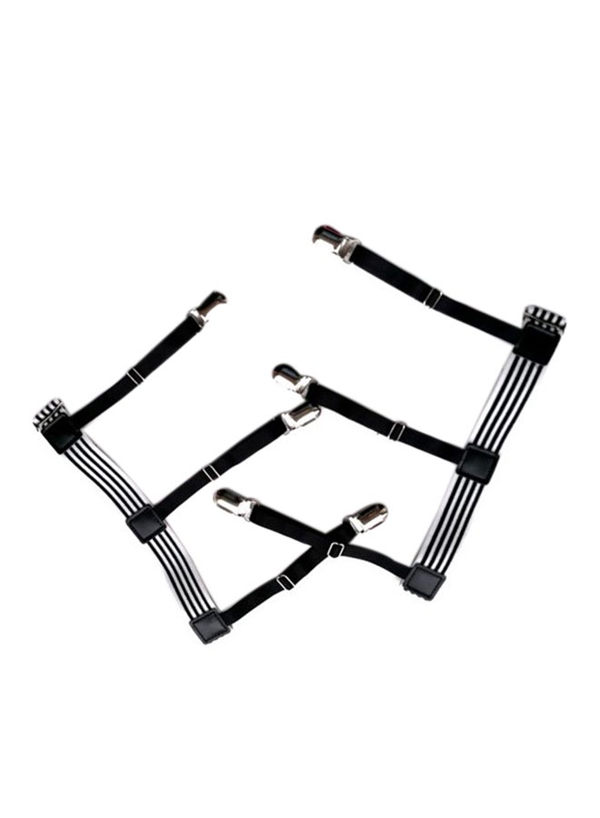 Soko Mesh - Pair Of Shirt Holder Black/White - Image 1