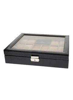 unisex 17 Compartment Watch Box Organizer
