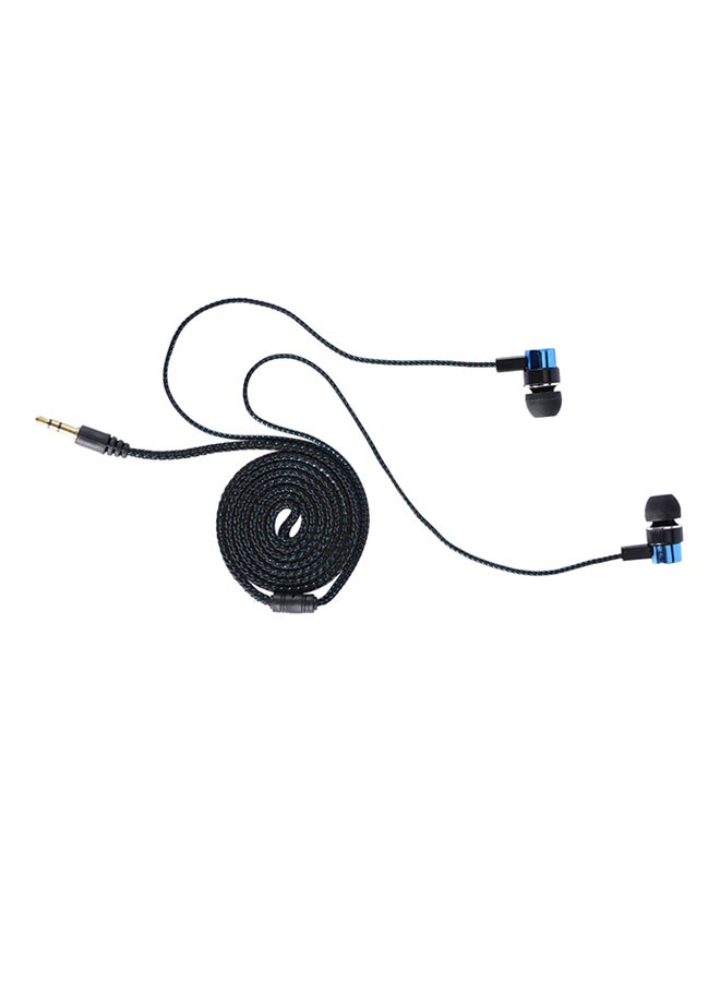 Generic Noise Isolating Stereo In-Ear Headphone Blue/Black 