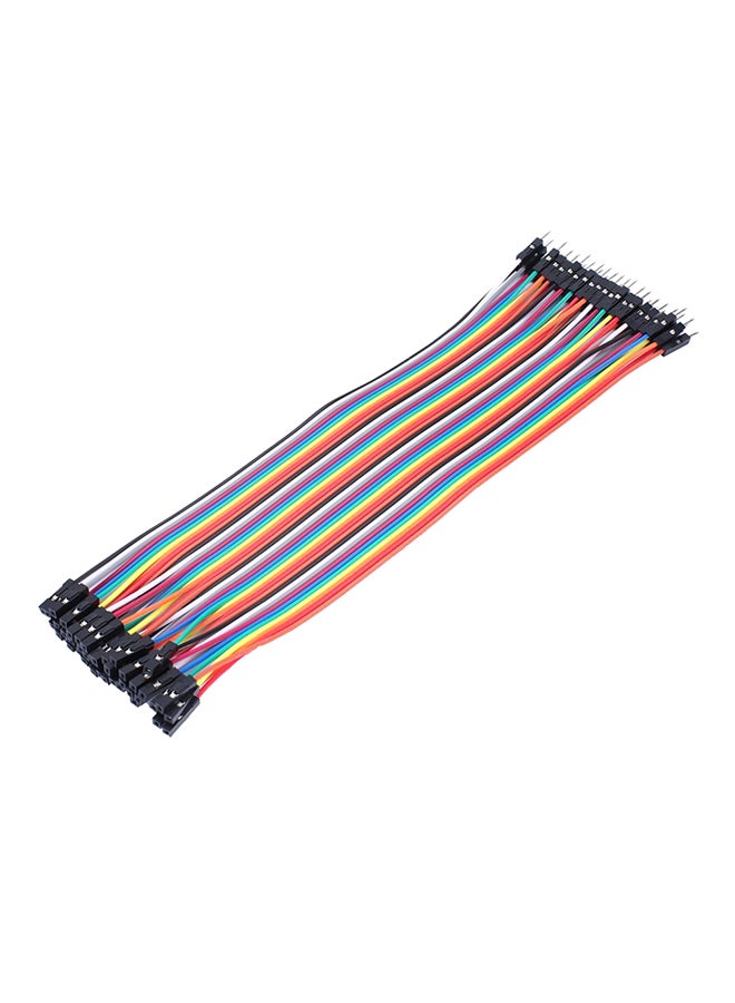 40-Pin Breadboard Jumper Cable For Arduino Multicolour