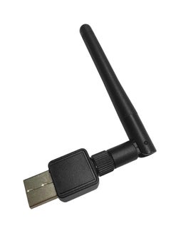 ماركة غير محددة محول واي فاي USB مع هوائي لاسلكي مع أنتينا أسود 
