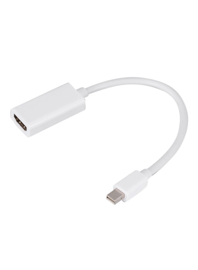 كابل محول لتوصيل منفذ شاشة عرض بمنفذ HDMI أبيض