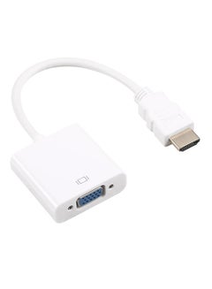 ماركة غير محددة محول بمنفذ VGA إلى منفذ HDMI أبيض 