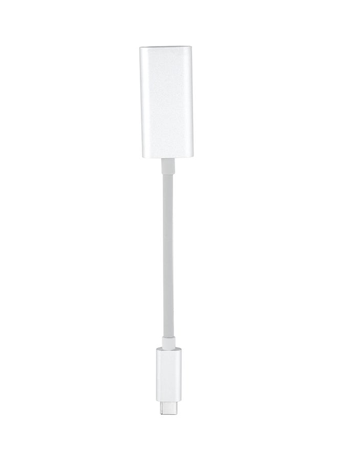Type-C To HDMI Dongle Adapter Cable Converter White