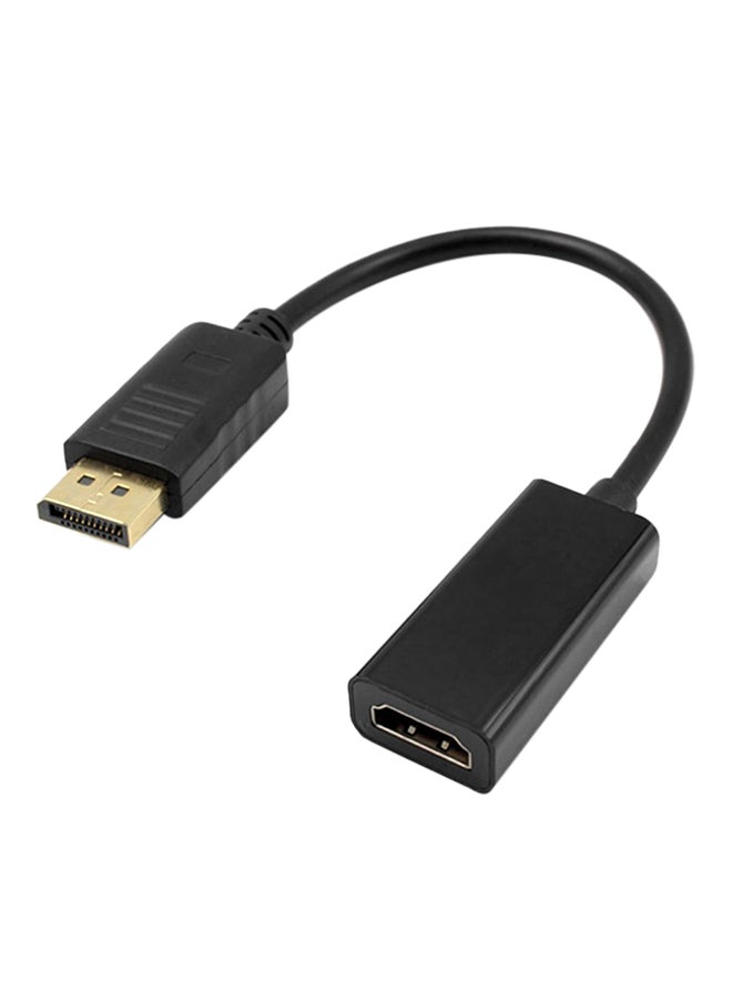 Displayport Male To HDMI Female Adapter Cable Black 