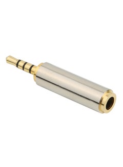 2.5mm Male To 3.5mm Female Audio Headphones Jack Converter Gold/Silver