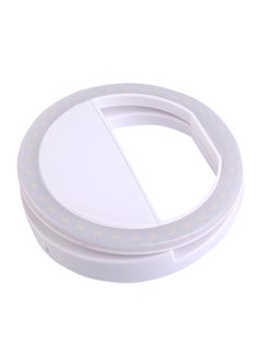 Generic Mobile Phone Clip Selfie LED Auto Selfie Flashlight White 