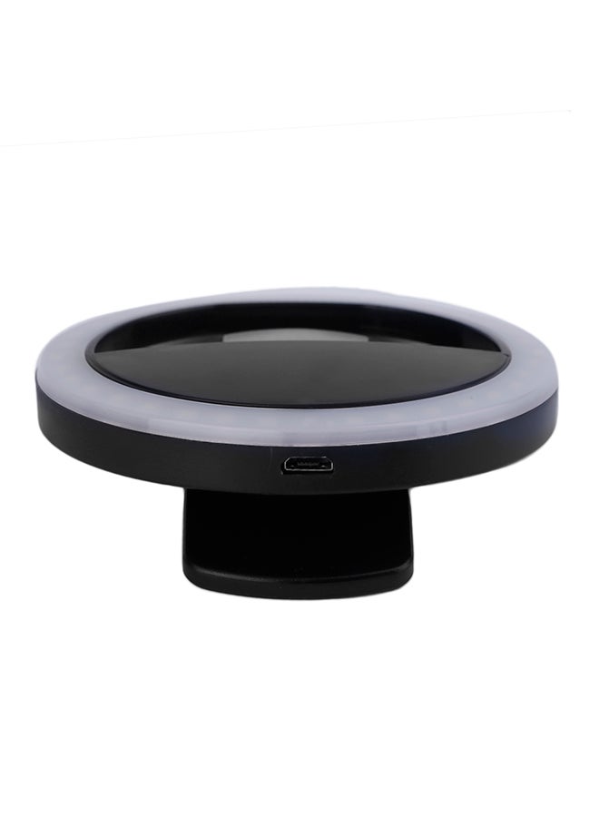 Generic SG-11 Mini Rechargeable Phone LED Selfie Lamp Ring Light Black/Grey  - Image 1