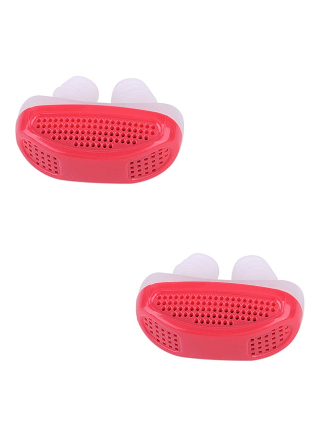 طقم موسعات أنف من السيليكون لمكافحة الشخير مكون من قطعتين