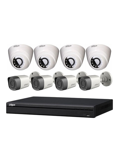 8-Piece Surveillance Camera With DVR Set