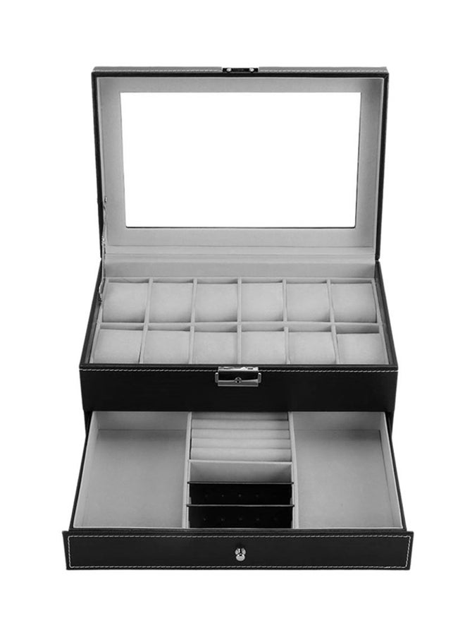 VANDER LIFE - unisex 12 Grid Watch Storage Box - Image 1