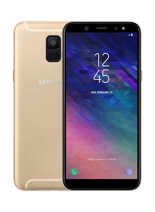 Samsung - Galaxy A6 (2018) Dual SIM Gold 4GB RAM 64GB 4G LTE - Image 1