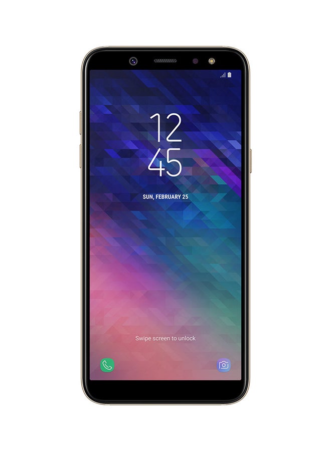 Samsung - Galaxy A6 (2018) Dual SIM Gold 4GB RAM 64GB 4G LTE - Image 1